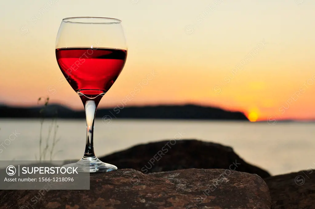 Red Wine At Sundown
