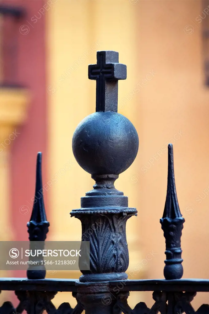 Detail of railing-Cathedral-Malaga-Spain