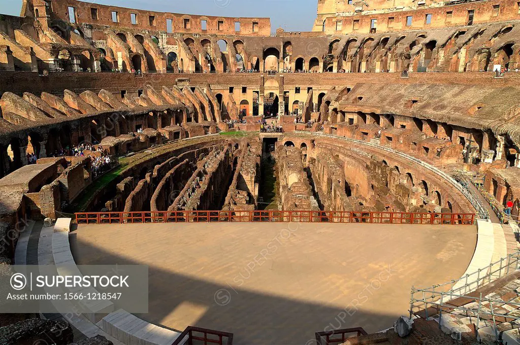 Rome Italy  Interior of the Colosseum in Rome