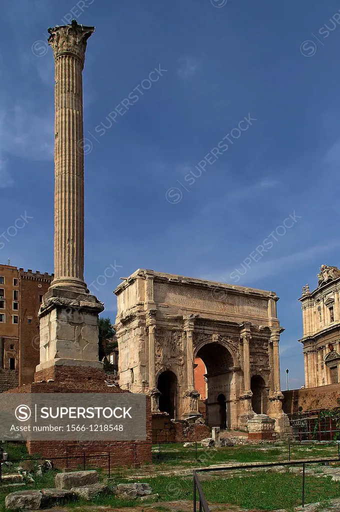 Rome Italy  Arch of Septimius Severus in the Roman Forum