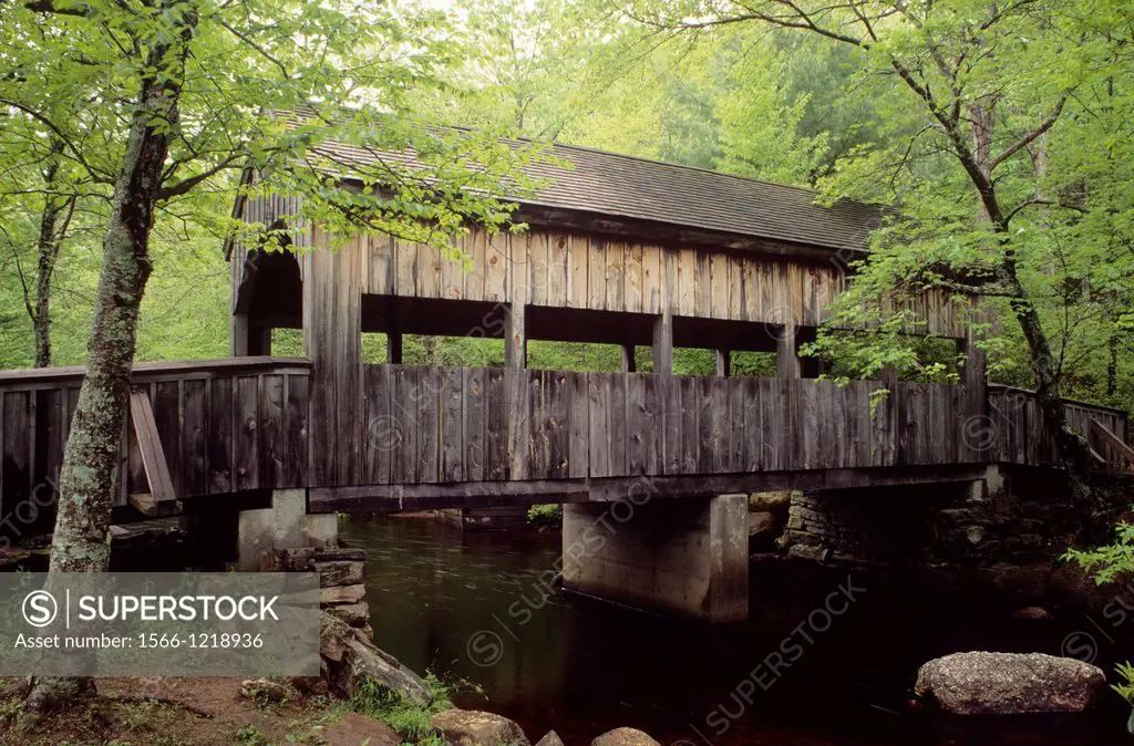 Covered bridge, Devils Hopyard State Park, Connecticut