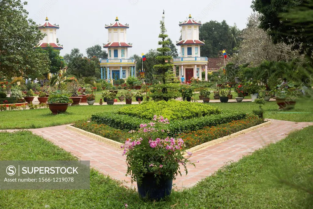 Cao Dai temple, Tay Ninh, near Ho Chi Minh city, Vietnam