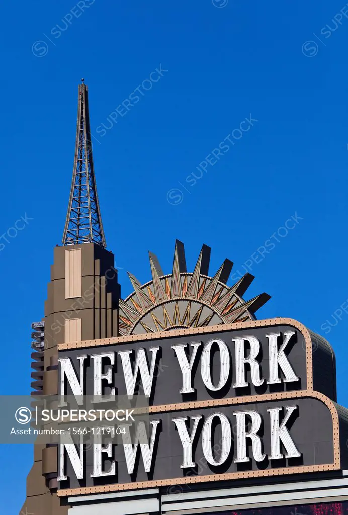 New York-New York Hotel Sign, Las Vegas
