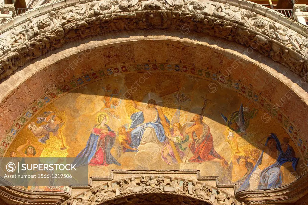 St Marks Basilica - Mosaic of Christ - Venice - Italy
