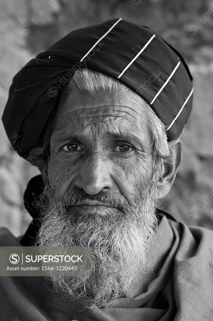 portrait of an Afghan old man
