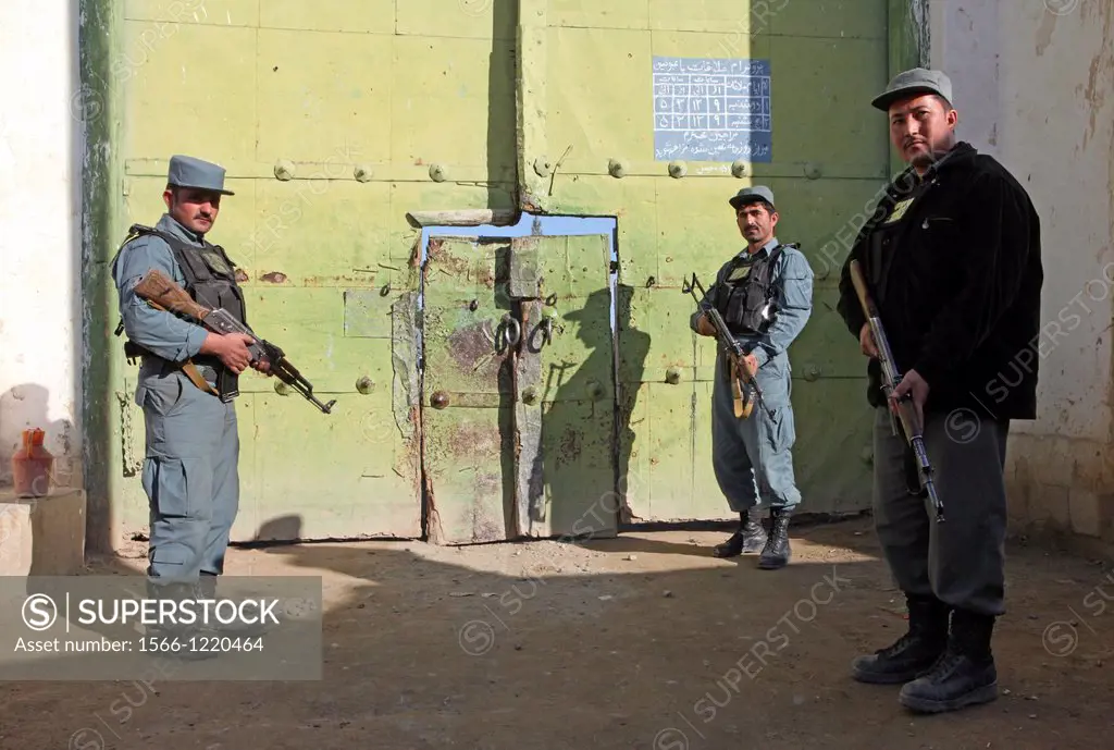 gate of Kunduz prison, Northern Afghanistan