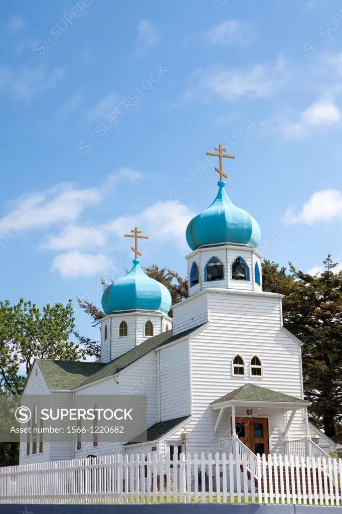 Russian Orthodox Church, Kodiak city in Kodiak Island, Alaska, U S A