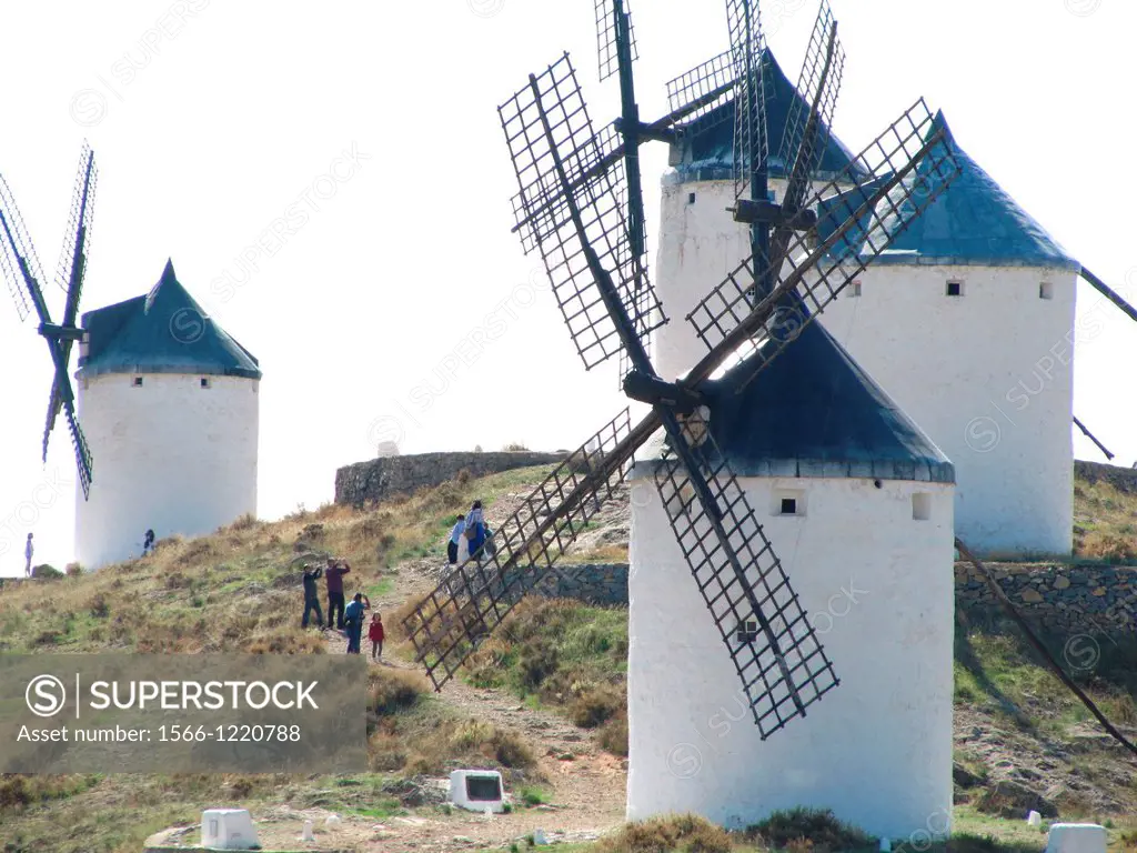 Windmills, Consuegra, Toledo, Castilla la Mancha, Spain.