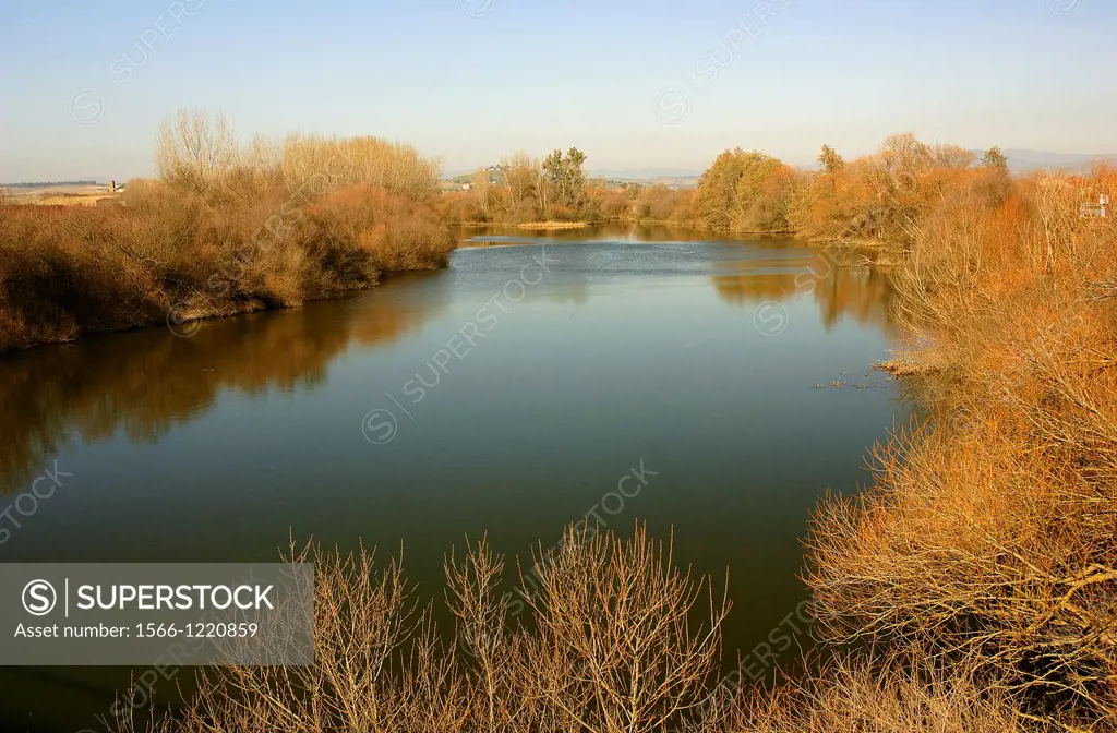 Alagon river, Coria, Caceres-province, Spain