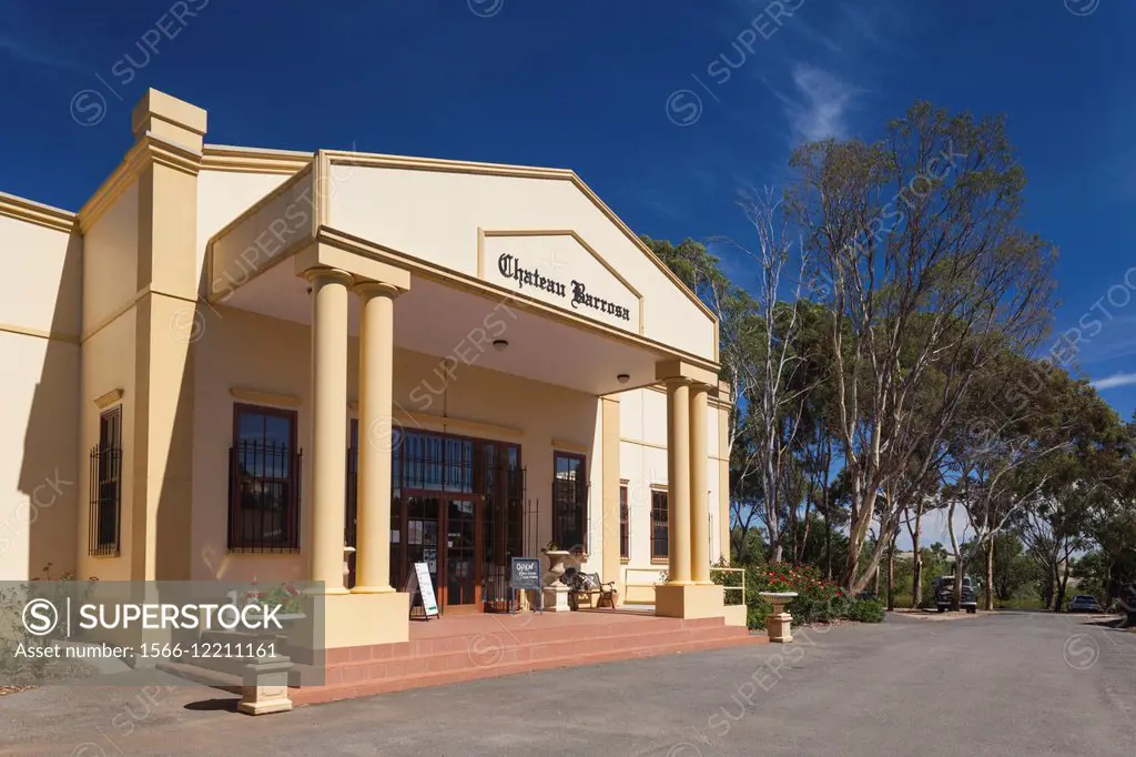 Australia, South Australia, Barossa Valley, Lyndoch, Chateau Barossa Winery, exterior.