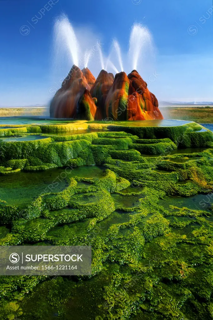 One of my images from a two day visit to the Fly Geyser in Nevada, near the Black Rock Desert  This image was made with a Canon EOS-1N and a Canon TS-...