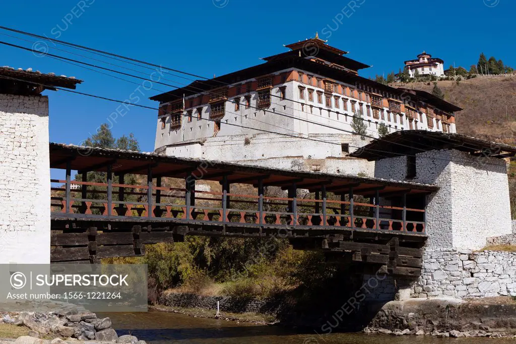 Ta Dzong bridge, Paro, Bhutan.