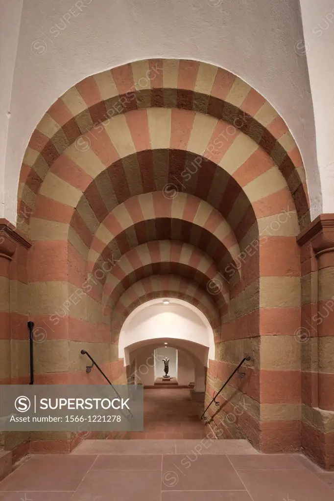 Entrance to the crypt, Kilian Cathedral, Würzburg, Bavaria, Germany
