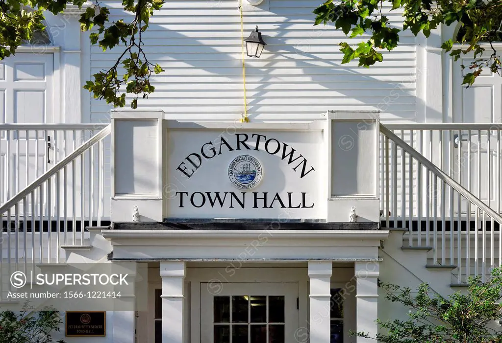 Edgartown Town Hall, Martha´s Vineyard, Massachusetts, USA