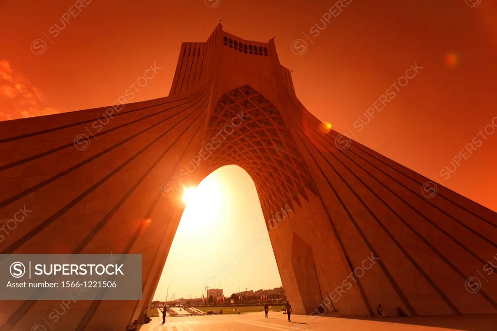 The Azadi Tower, or King Memorial Tower, Teheran, Iran
