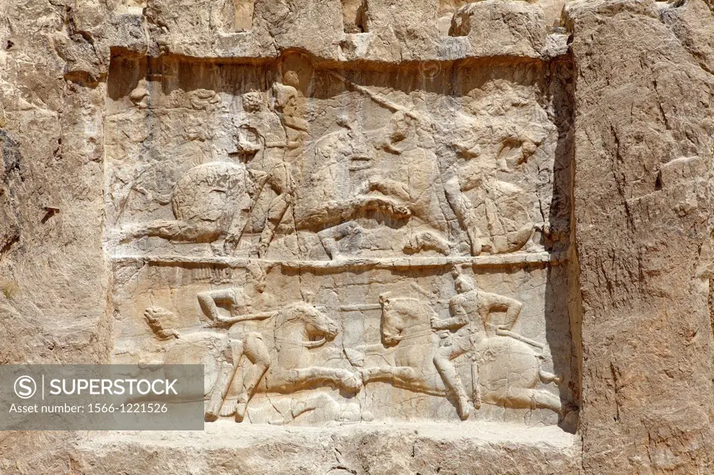 Victory of Bahram II at Naqsh-e Rostam necropolis near Persepolis, Iran