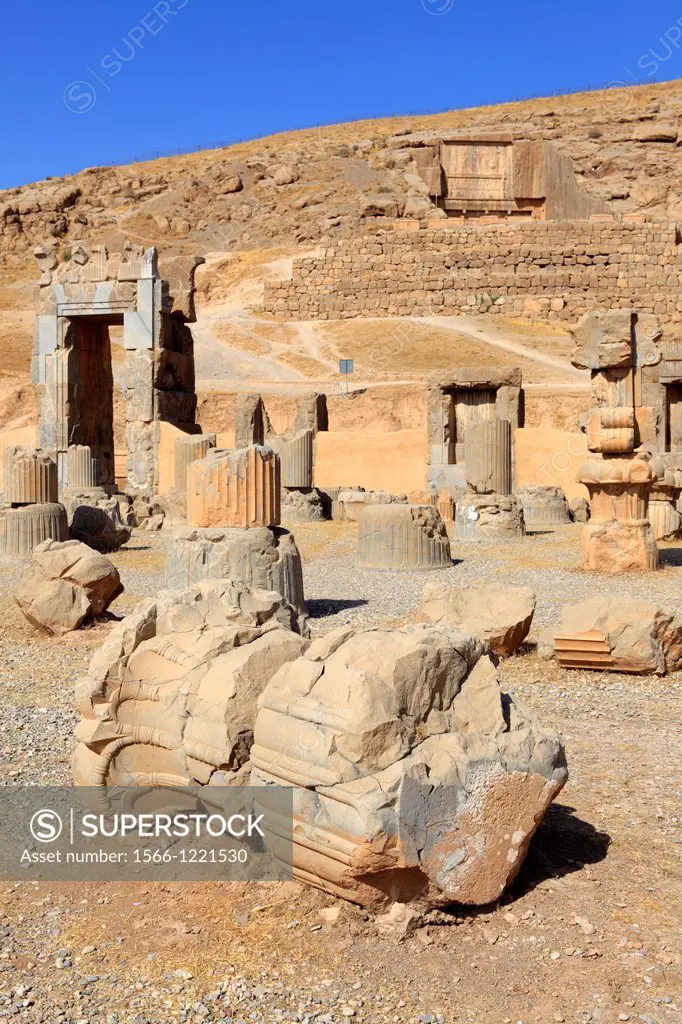 Ruins of the Hall of 100 columns, Persepolis, Iran