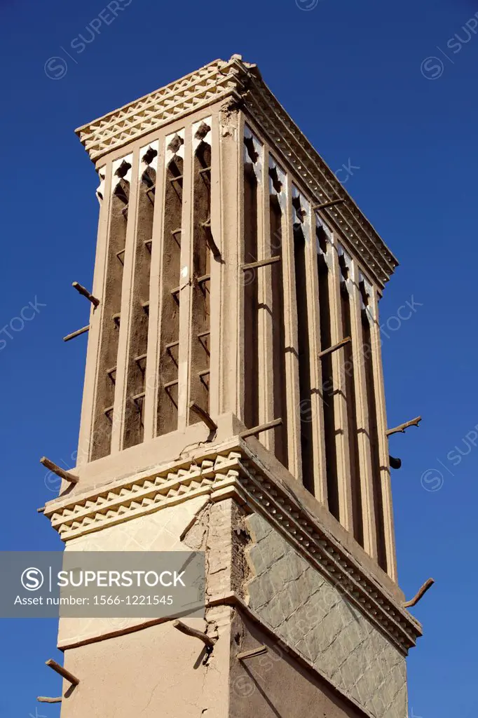 Traditional Windcatcher Badgir, Yazd, Iran