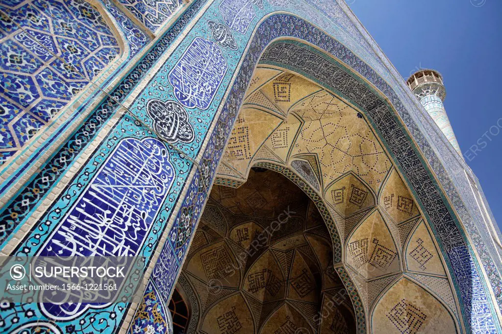 Detail of Jameh Mosque, Esfahan, Iran