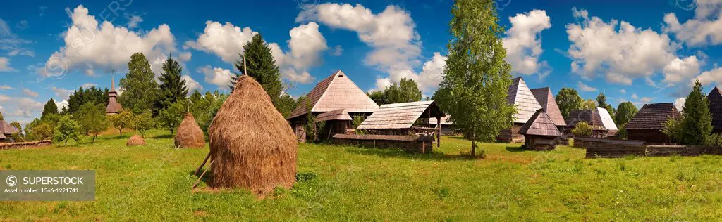 Village museum on Dobaies Hill near Sighet, Maramures, Transylvania