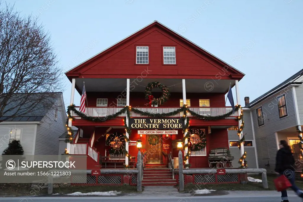 The Vermont Country Store, decorated for the Christmas season  Weston, Vermont