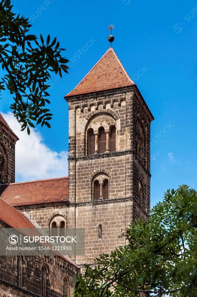 Collegiate Church of St Servatius on the Schlossberg, Quedlinburg, Saxony-Anhalt, Germany, Europe, No Property Release available!