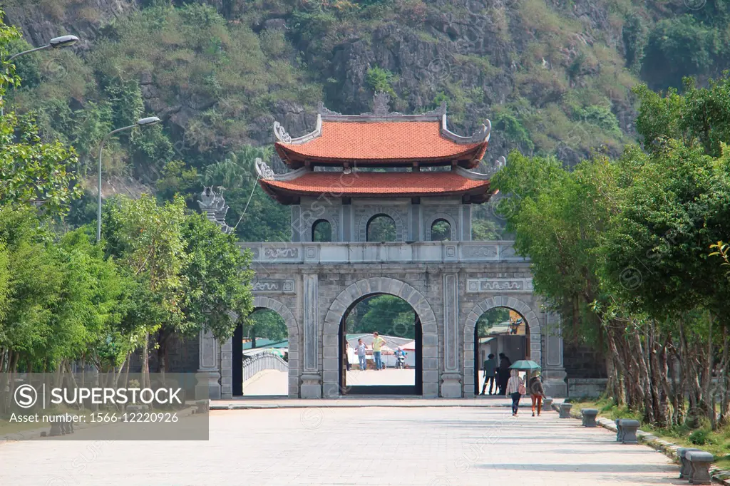 Entrance to Hoa Lu Citadel. Hoa Lu Province. Vietnam
