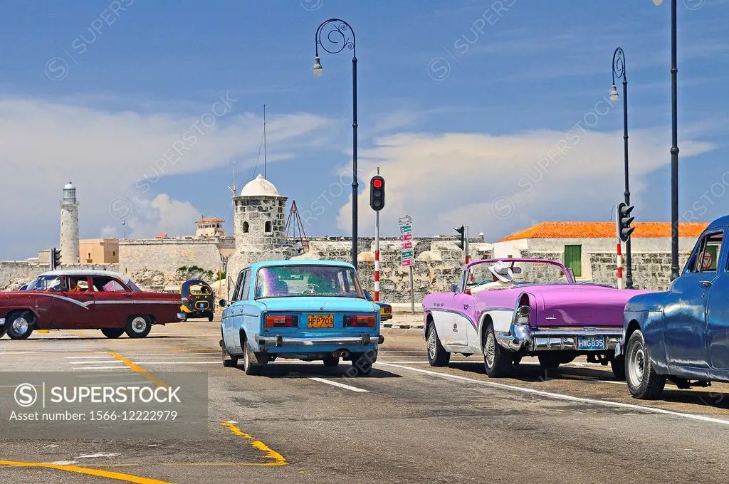 Street scene.Habana Vieja district.Havana.Cuba.