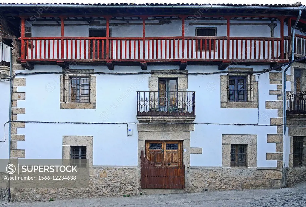 Traditinal house.Candelario.Salamanca province.Castilla y Leon.Spain.