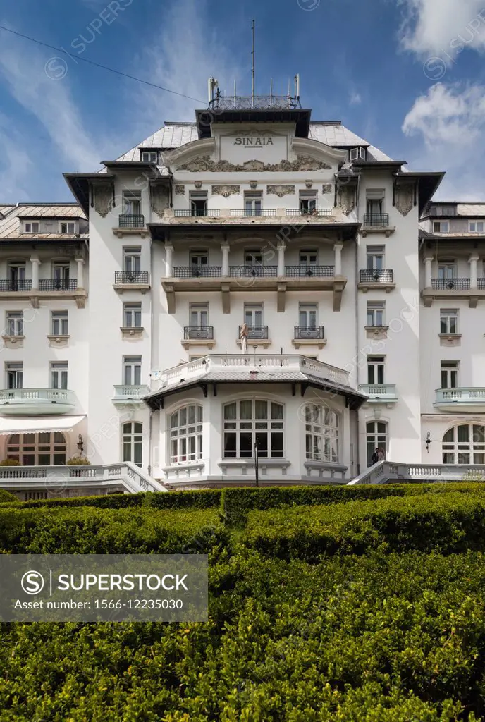 Romania, Transylvania, Sinaia, Hotel Sinaia.