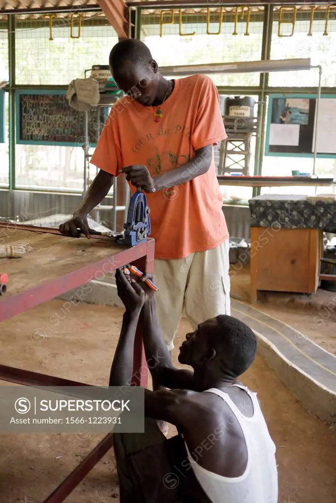 Kenya. At Don Bosco´s school for vocational training, Kakuma refugee camp, Turkana