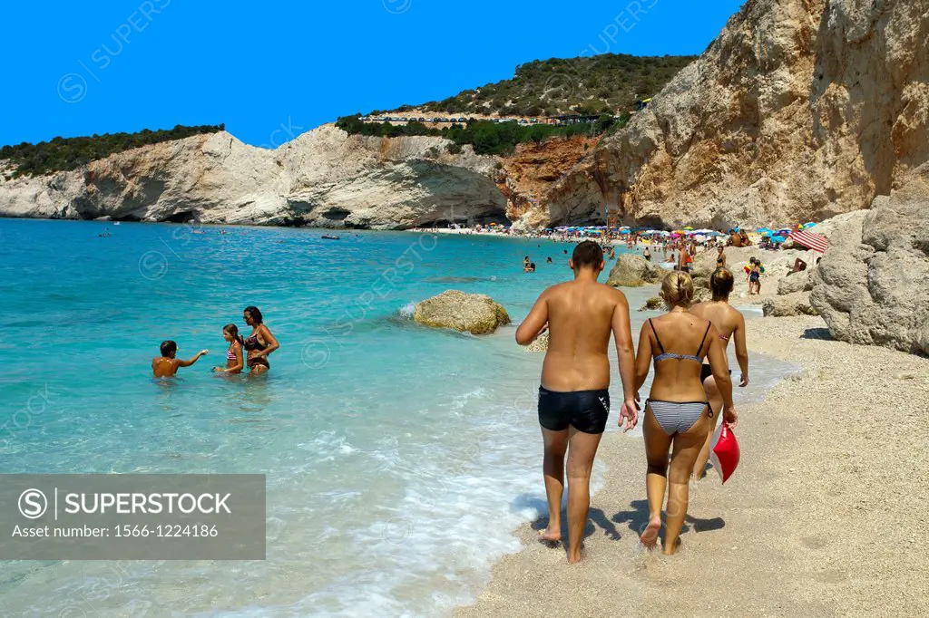 Greece, Ionian, Lefkada: Porto Katsiki beach