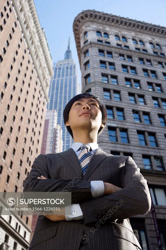 Young Asian businessman in New York City