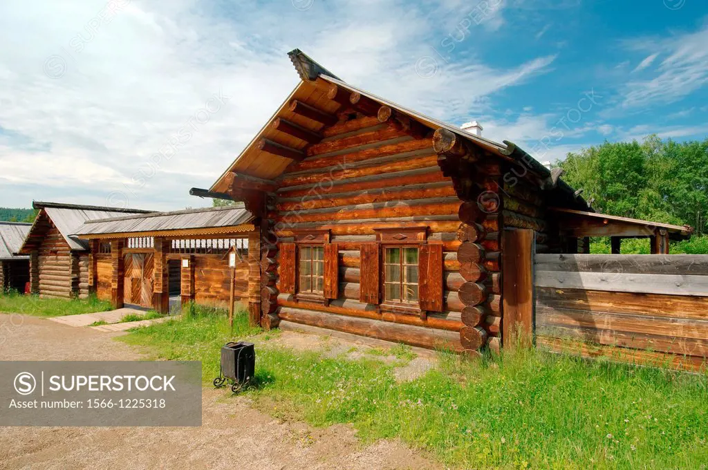 Country wooden estate  ´Taltsa´s´ Talzy - Irkutsk architectural and ethnographic museum  Baikal, Siberia, Russian Federation