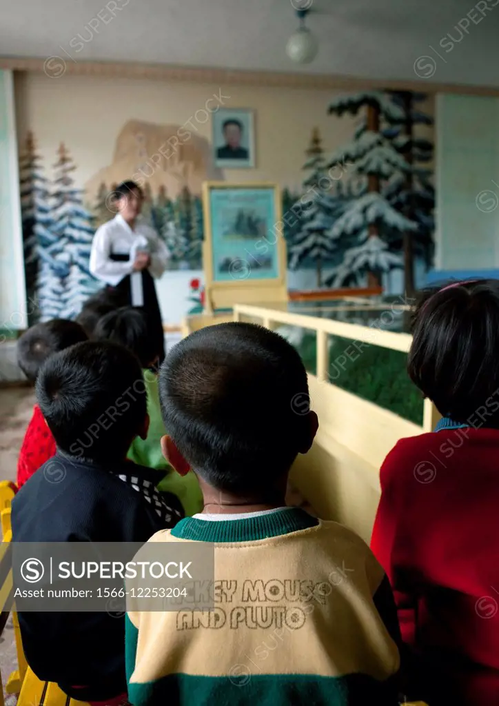 Pupils In A Classroom, North Korea