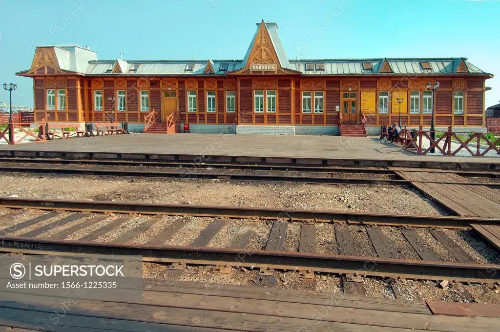 Baikal station, Circum-Baikal Railway, Lake Baikal, Irkutsk region, settlement Baikal, Siberia, Russian Federation