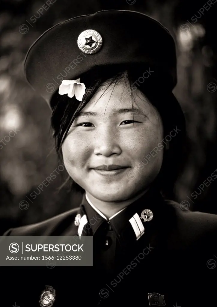 Army Girl In Pyongyang, North Korea