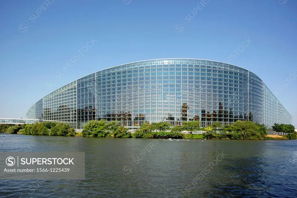 European Parliament building, Strasbourg, Frankreich,