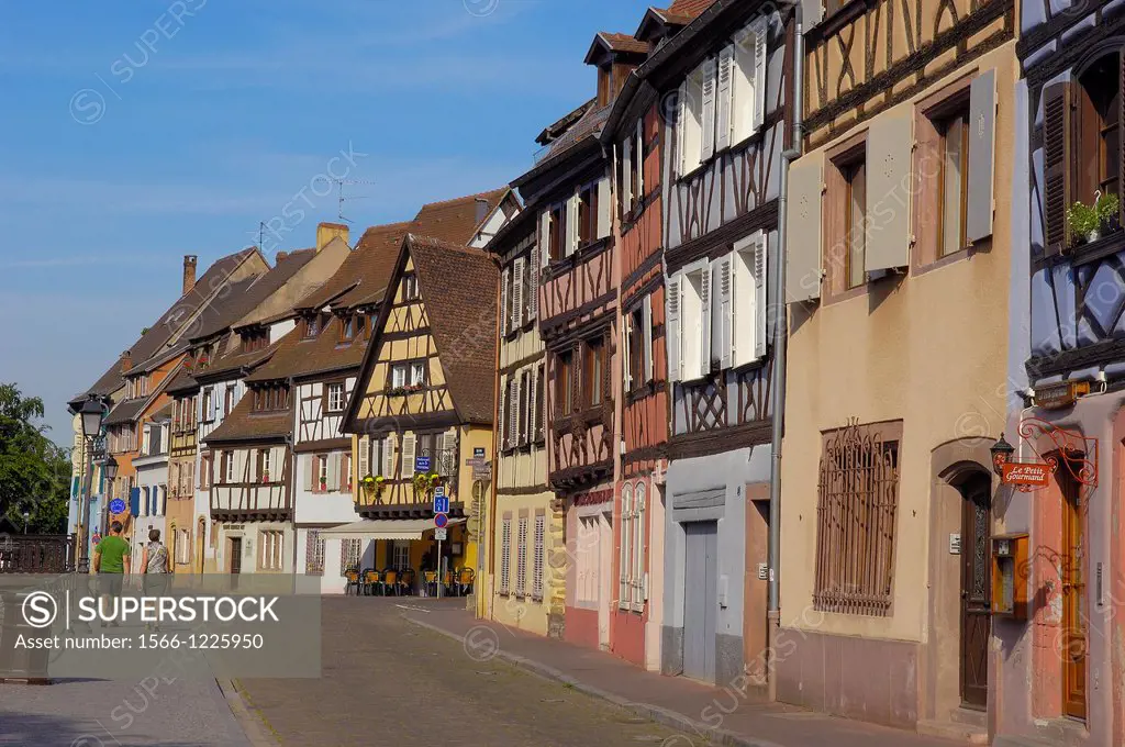 Colmar, Little Venice, La Petite Venise, Alsace, Wine Route, Alsace Wine Route, Haut-Rhin, France, Europe.
