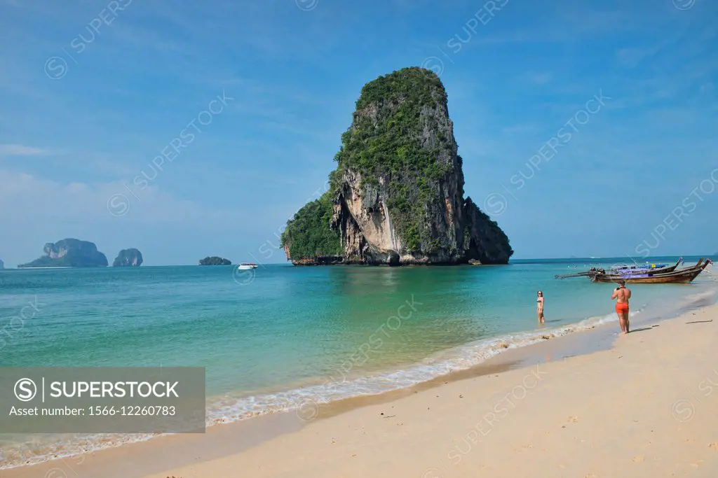 Happy Island off of Phra Nang Beach, Railay, Krabi, Thailand.