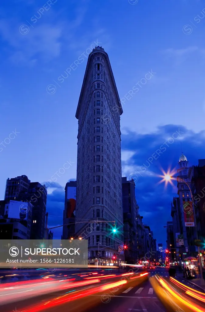 The Flatiron Building at Dusk, New York City