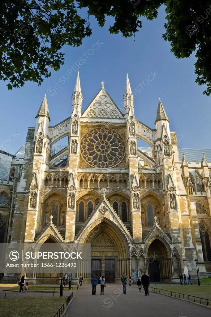 North front, Westminster Abbey, Westminster, London, England