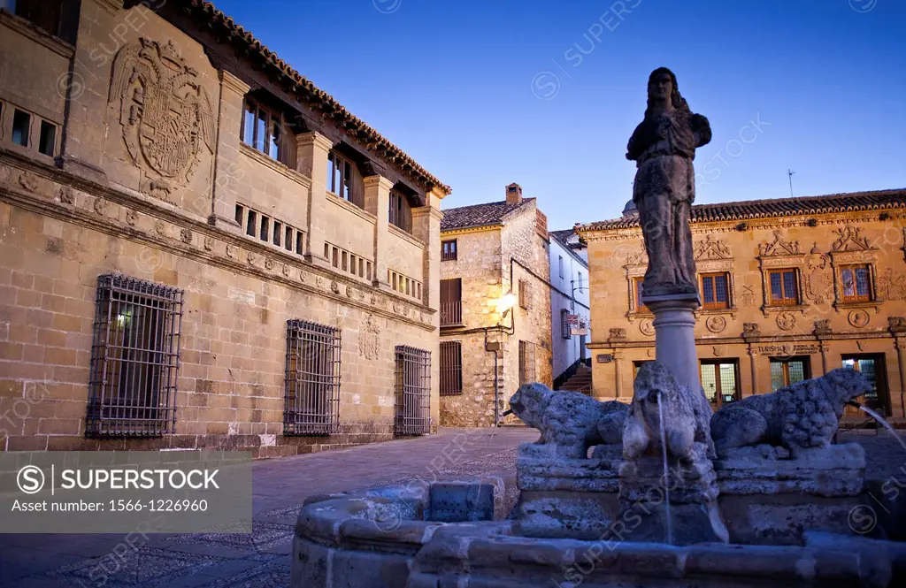 Plaza del Populo o de los leones, Baeza  Jaén province, Andalusia, Spain