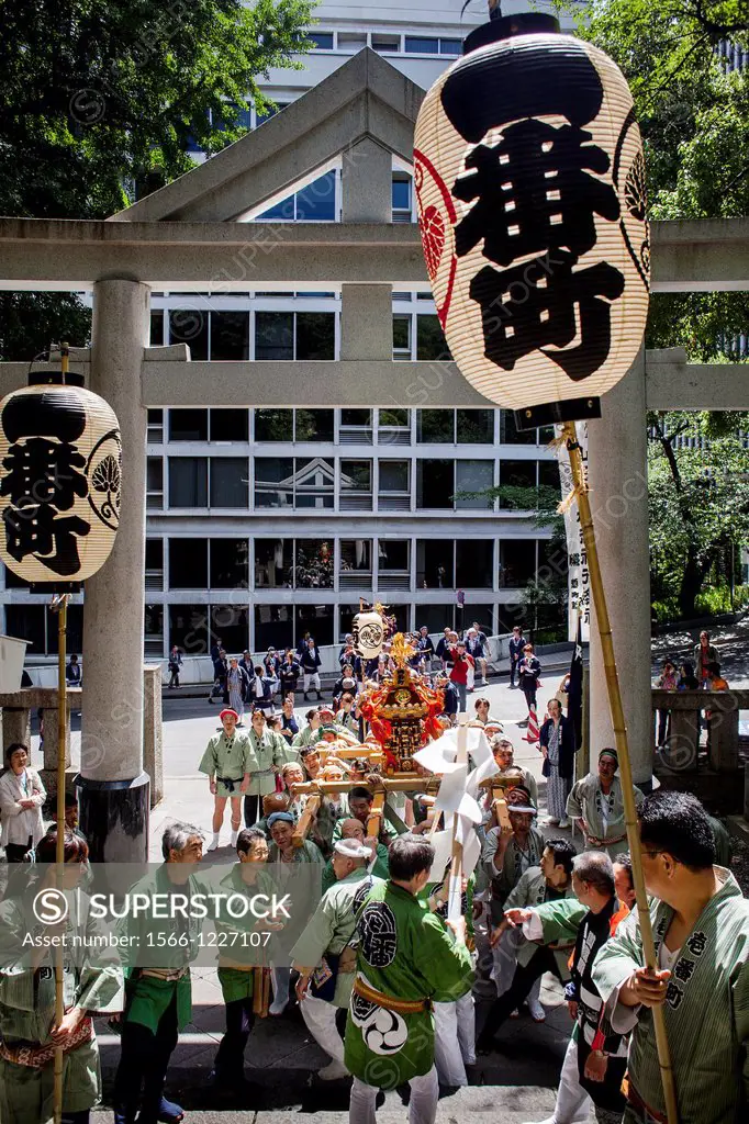 Sanno Matsuri, in HieJinja shrine, Nagata-cho Tokyo city, Japan, Asia