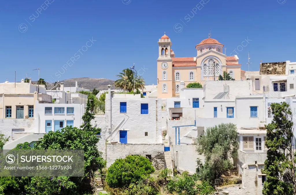 Pyrgos village, Tinos Island, Cyclades, Greece.