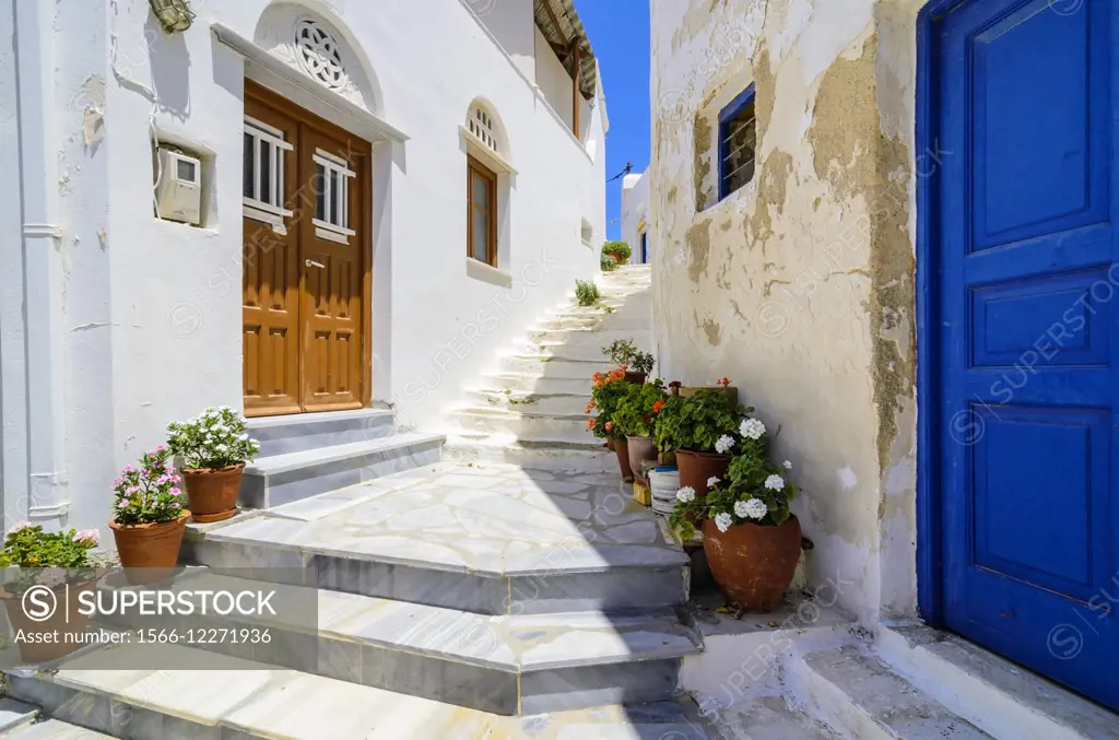 Picturesque Pyrgos Town, Tinos Island, Cyclades, Greece.