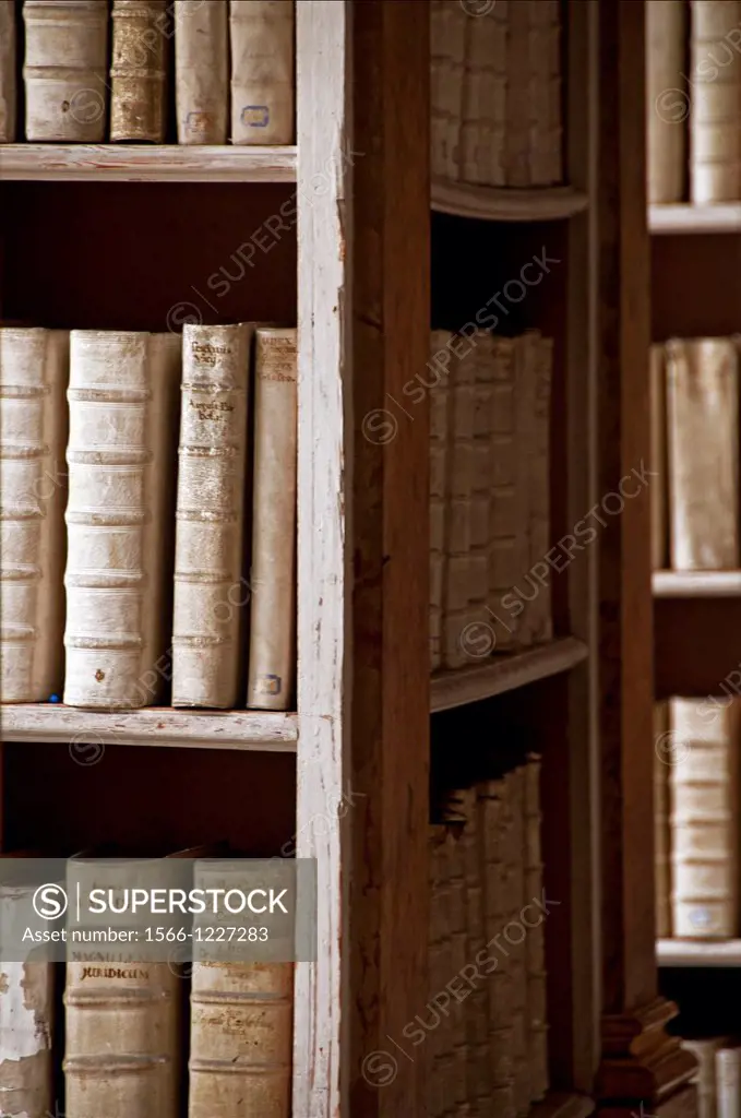 The library in Benedictine monastery, Ottobeuren, Bavaria, Southern Germany
