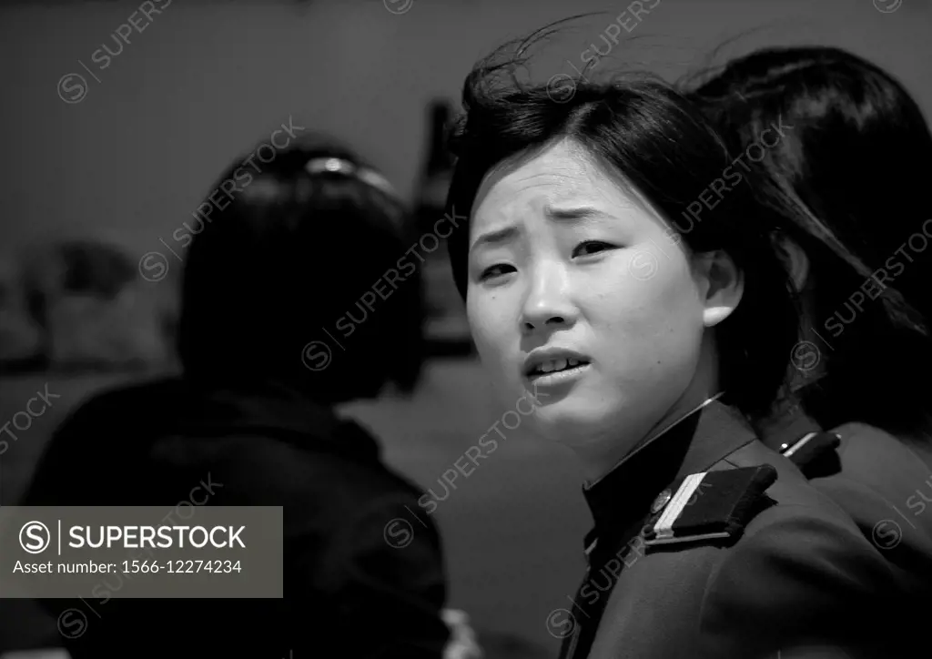 Woman Soldier In Pyongyang, North Korea