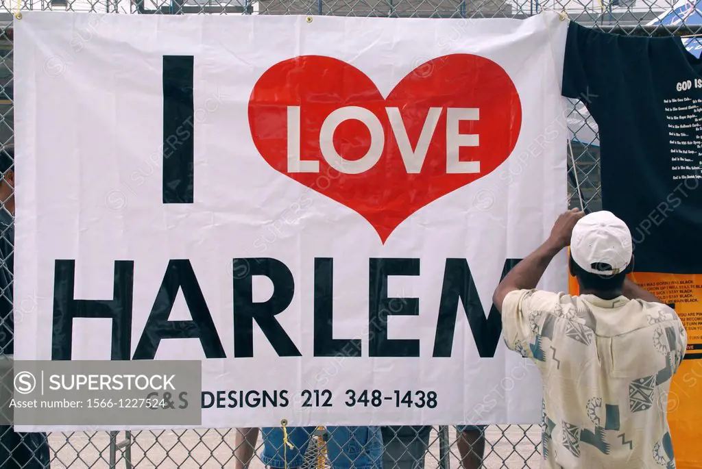 USA, New York, at Harlem: ´I love Harlem´