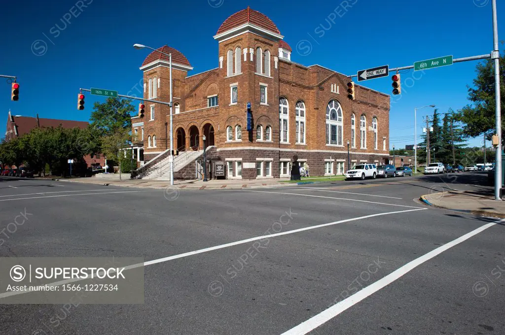 The 16th Street Baptist Church in Birmingham, Alabama It was bombed on Sunday, September 15, 1963 as an act of racially motivated terrorism  The explo...